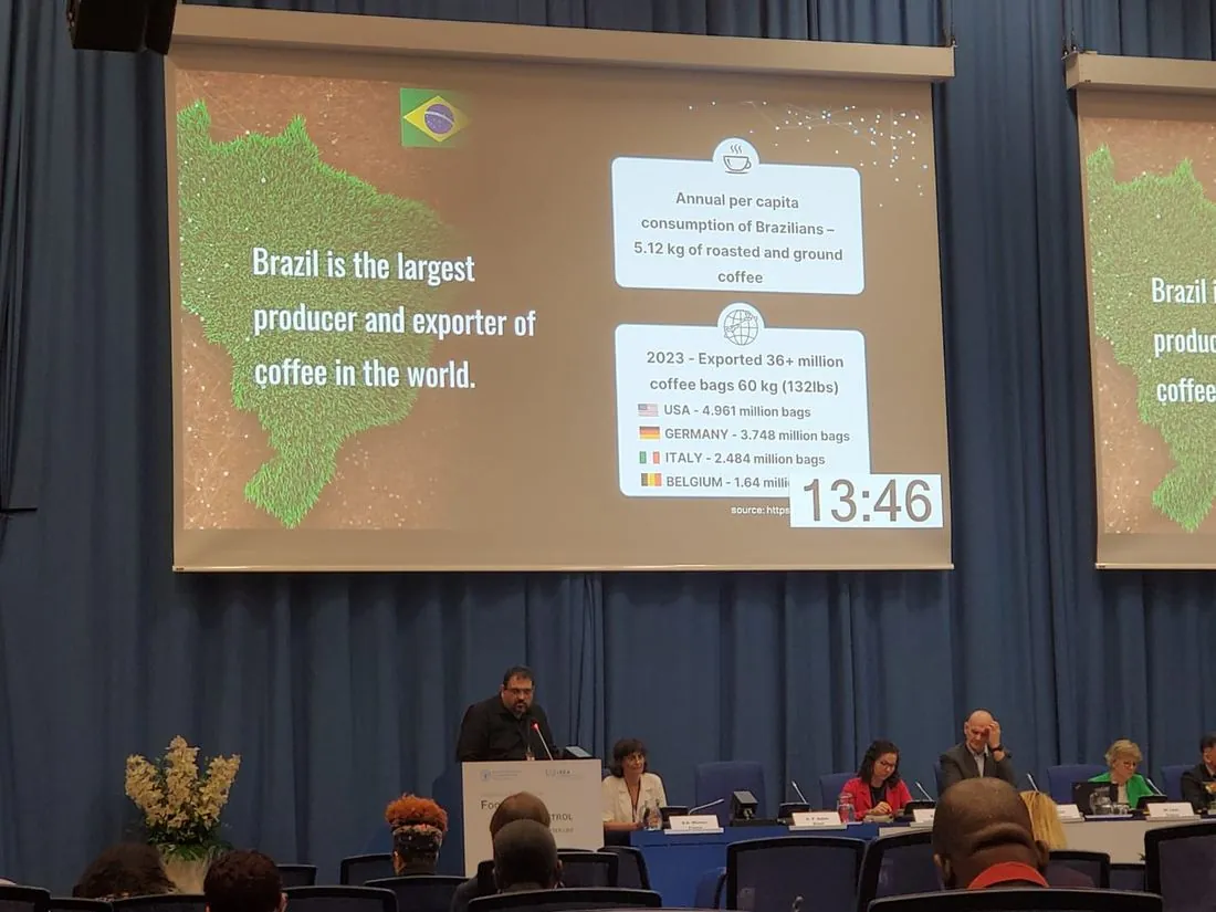Palestra sobre o café brasileiro