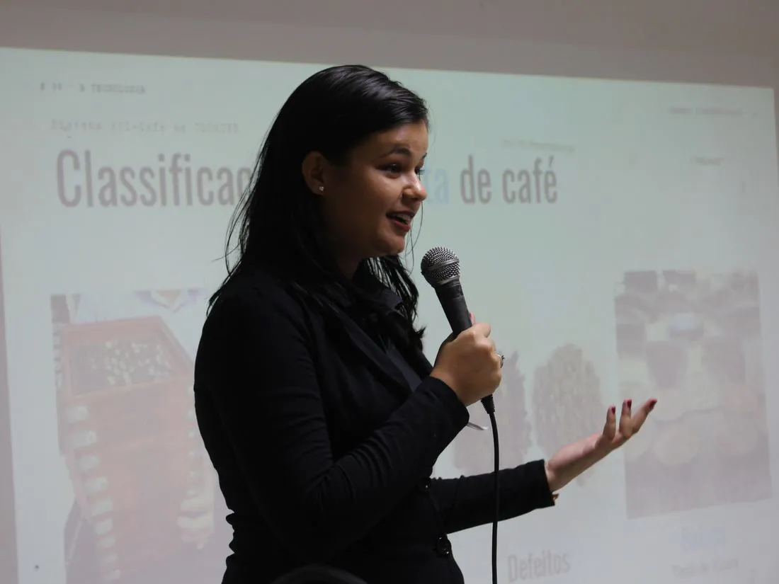 Palestra sobre classificação de café